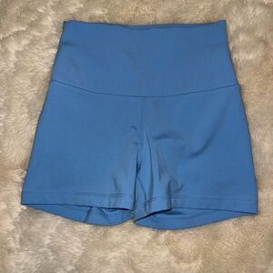 Yogalicious High-Waisted Blue Shorts